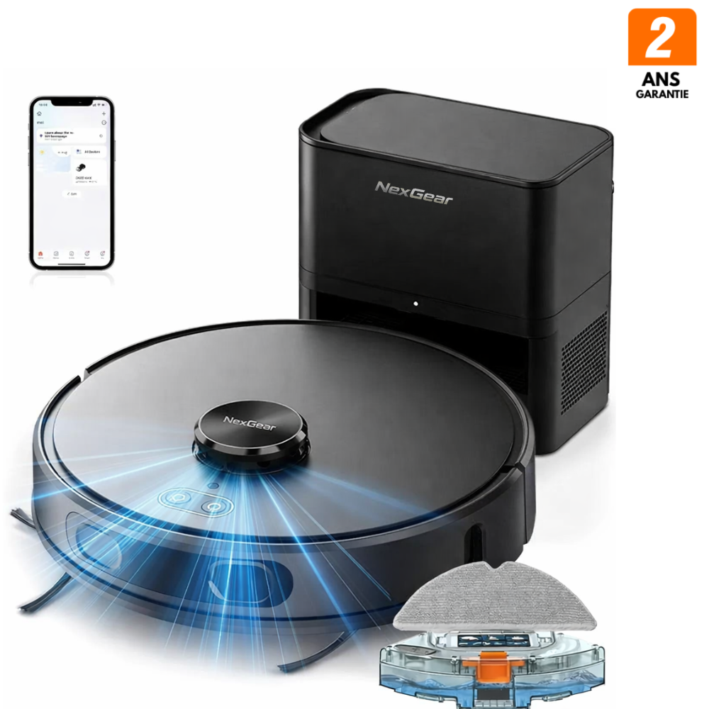 NEXGEAR VS7 – Nettoyage automatique avec fonction serpillère
